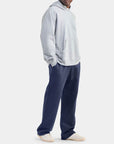 LLRULE Pulse Organic French Terry Pant in Eclipse, wide-leg silhouette
