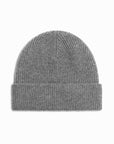 Basic Essentials Cashmere Wool Beanie - Heather Grey