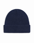 Essential Cashmere Wool Beanie - Navy