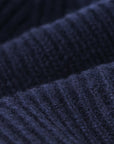 Essential Cashmere Wool Beanie - Navy