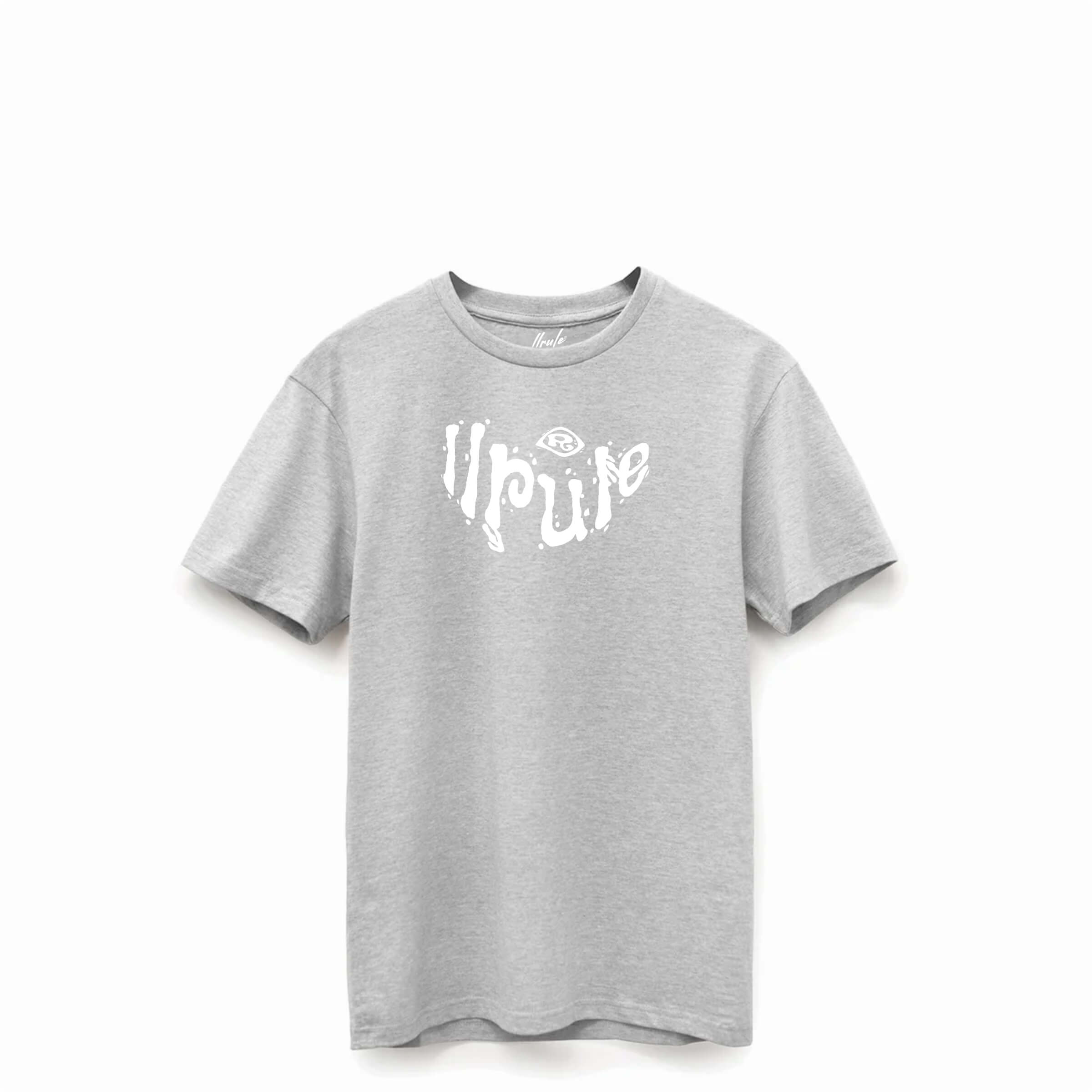 LLRULE Daytripper Supima Cotton Tee in Heather Grey, front view