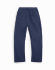 LLRULE Pulse Organic French Terry Pant in Eclipse, back view