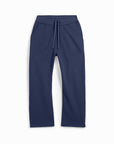 LLRULE Pulse Organic French Terry Pant in Eclipse, front view