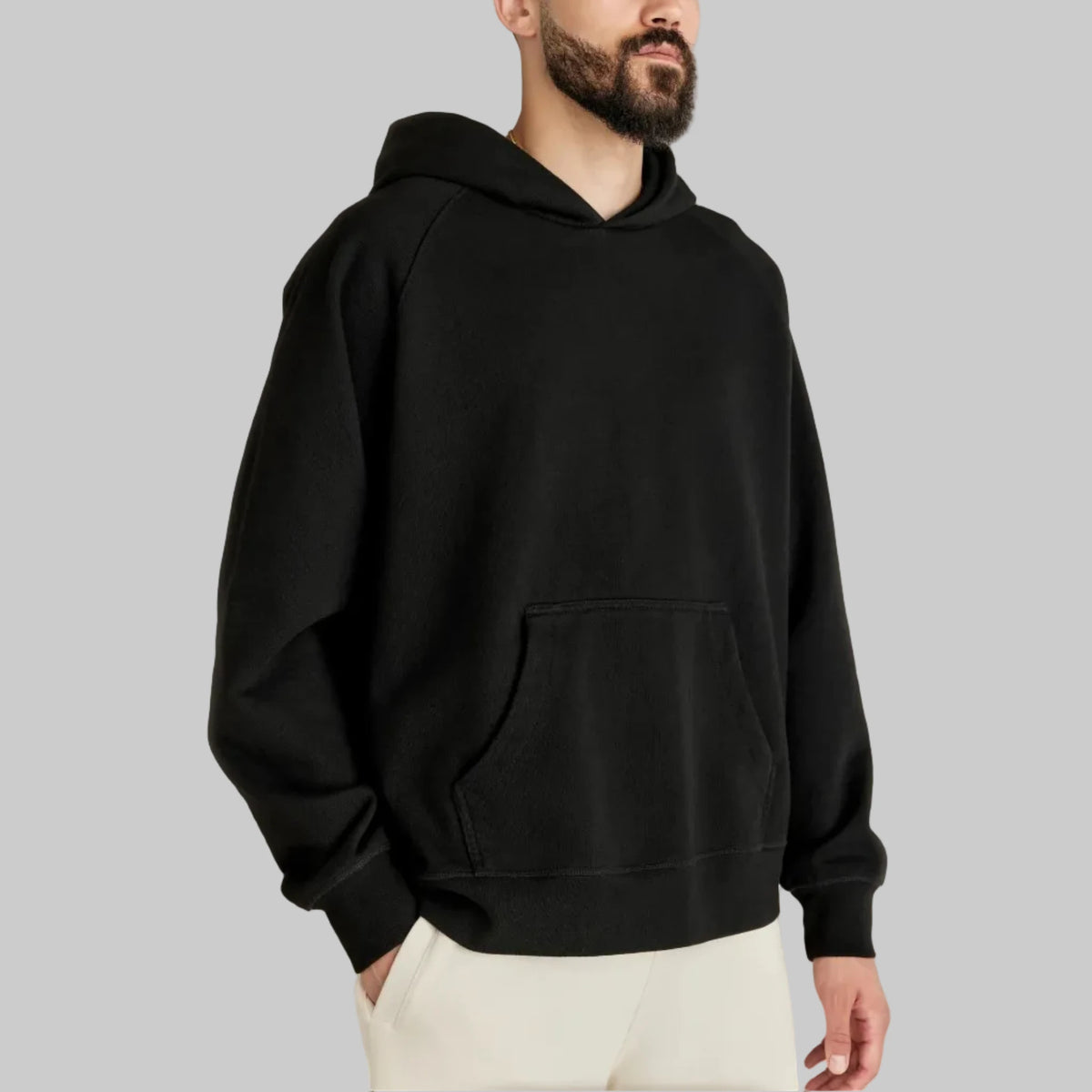 Pacifica Heavy Weight Organic French Terry Hood #black img_1