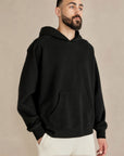 Pulse Heavy Weight Organic French Terry Hood - Black