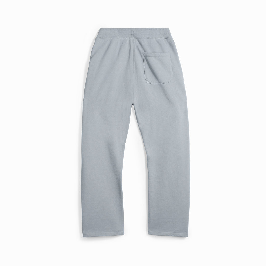LLRULE Pulse Organic French Terry Pant in Mineral, back view