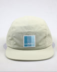 Front view of Ridgeflow sandstone cap displaying logo embroidery detail