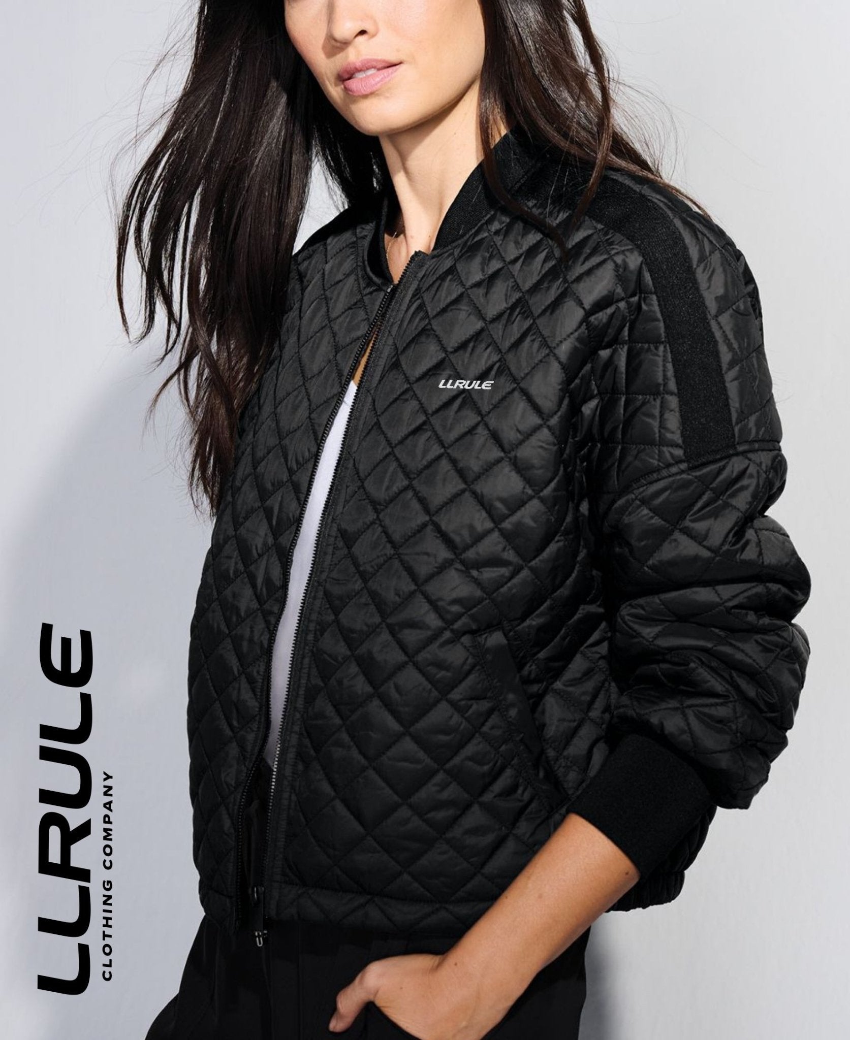 LLRULE Womens Symmetry Quilted Jacket