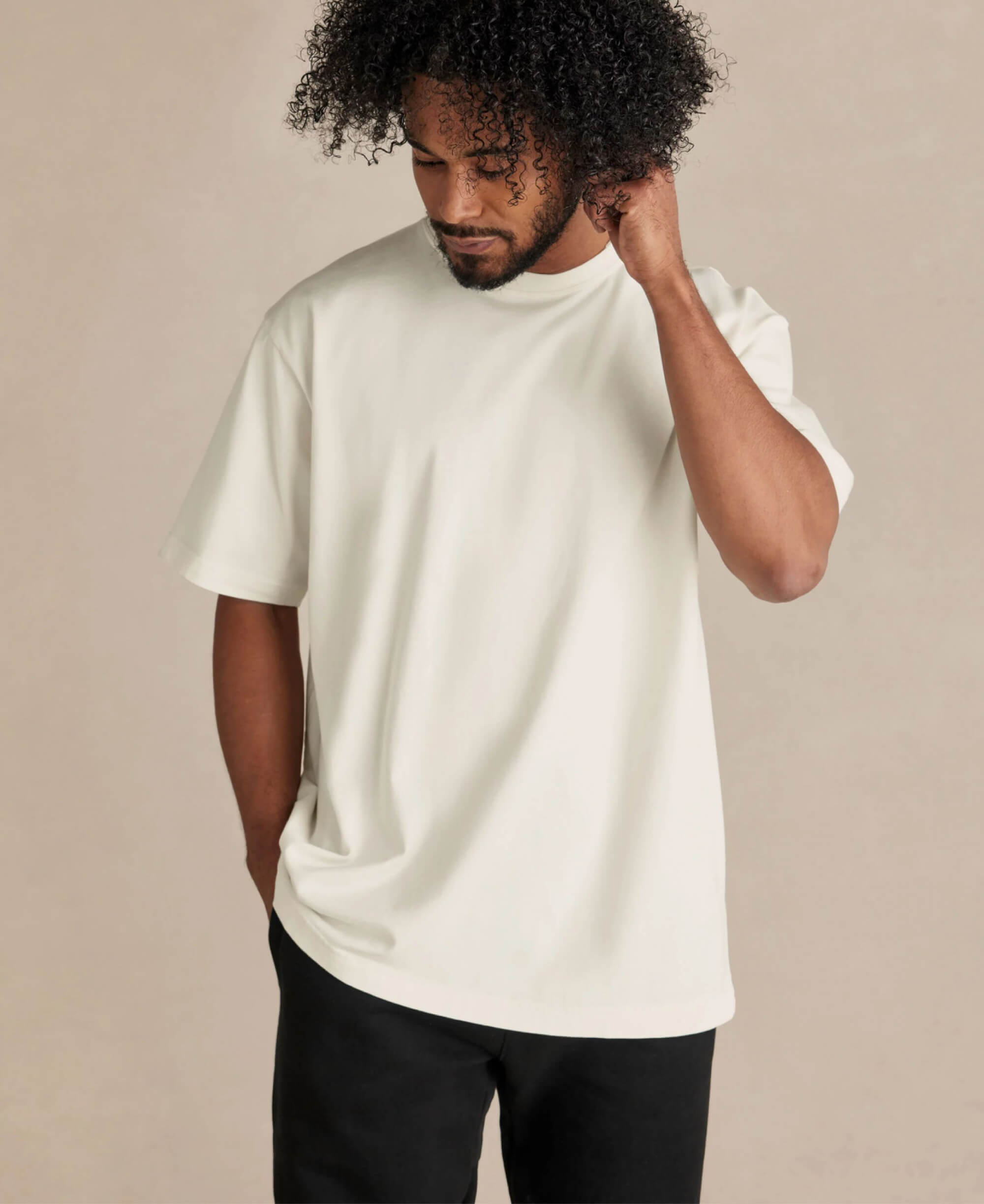 LightHouse Heavyweight Organic Tee - Pearl