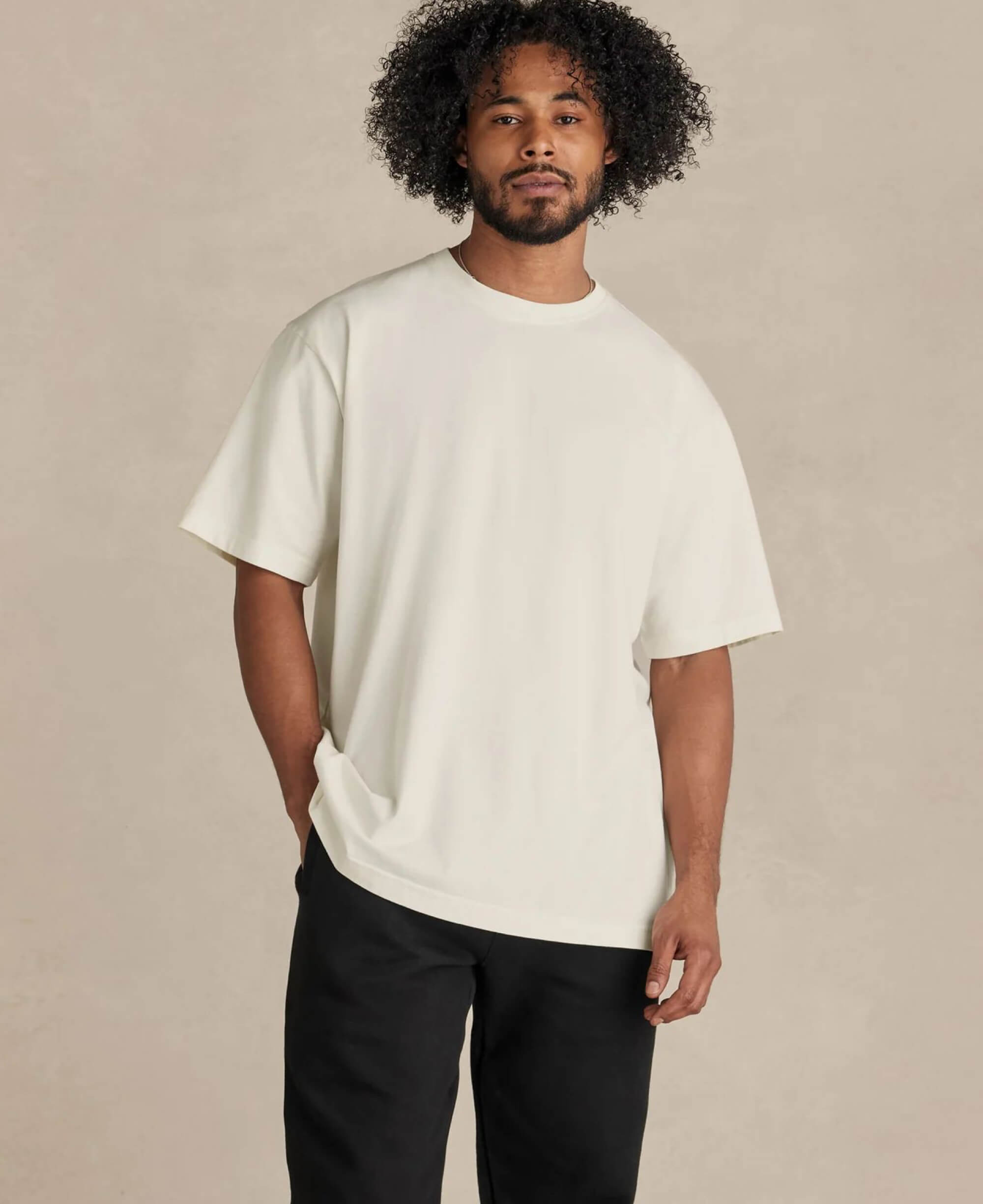 LightHouse Heavyweight Organic Tee - Pearl