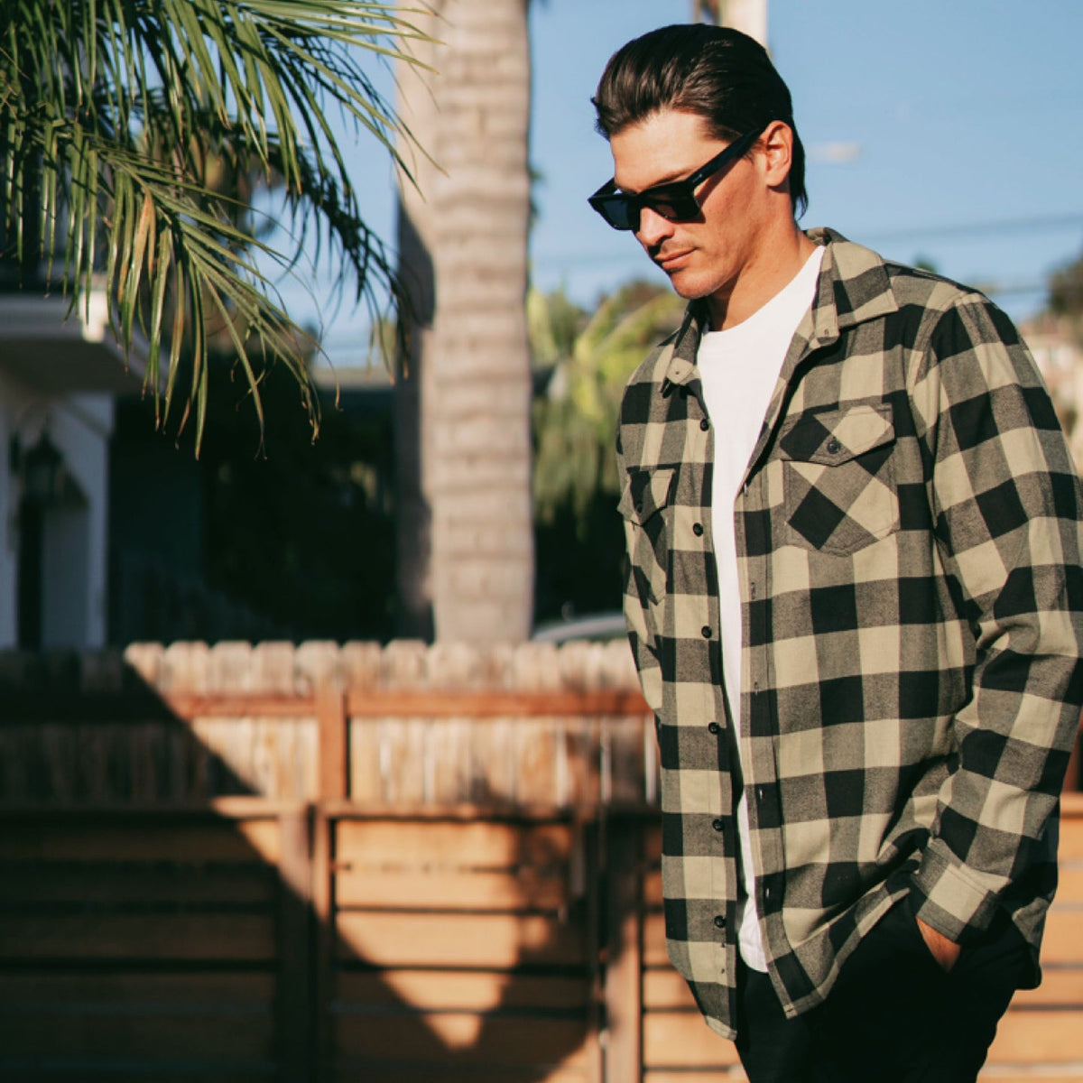 Ridgeline Flannel #OliveBlack img_1