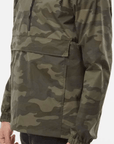 Forest Camo Water Resistant Windbreaker Anorak