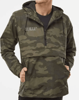 Forest Camo Water Resistant Windbreaker Anorak