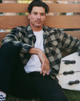 Ridgeline Flannel - Olive & Black