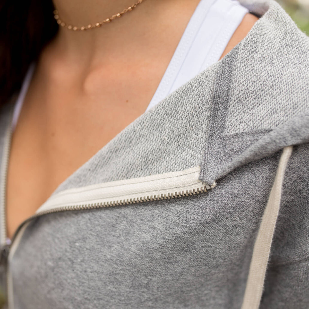 Essential French Terry Hooded Zip 
