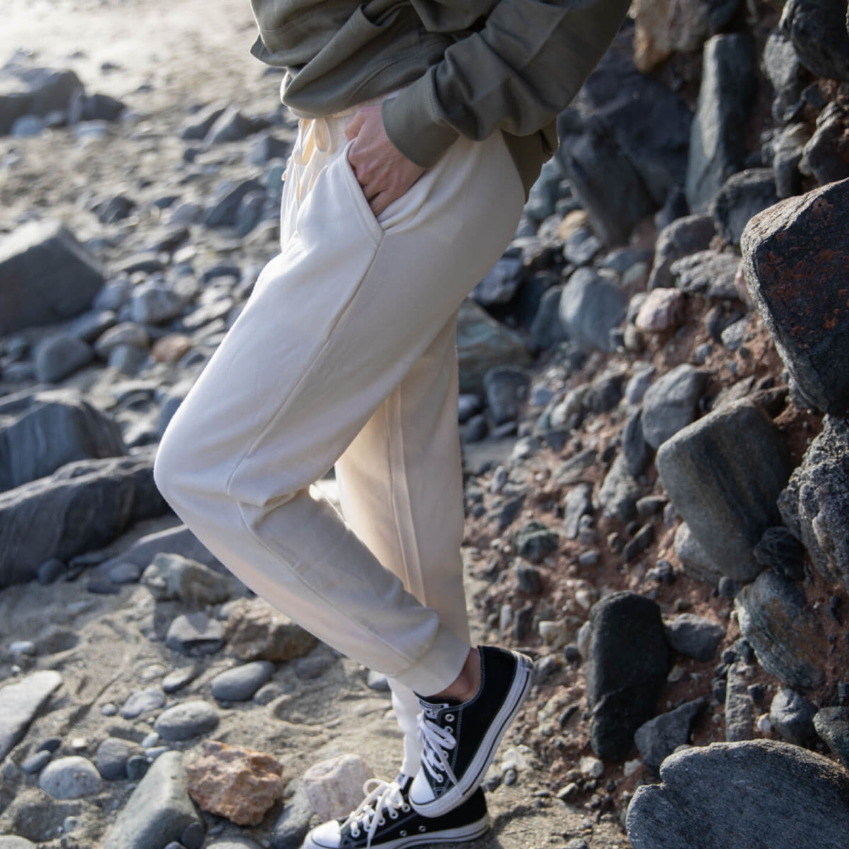 Coastal Fleece Pant #Bone img_2