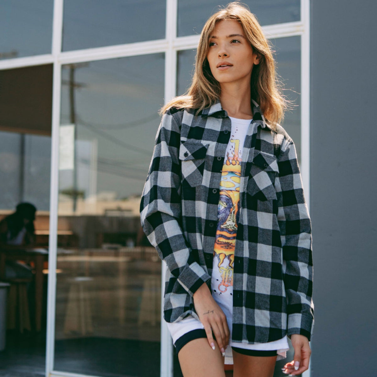 Ridgeline Flannel #GreyHeatherBlack img_1