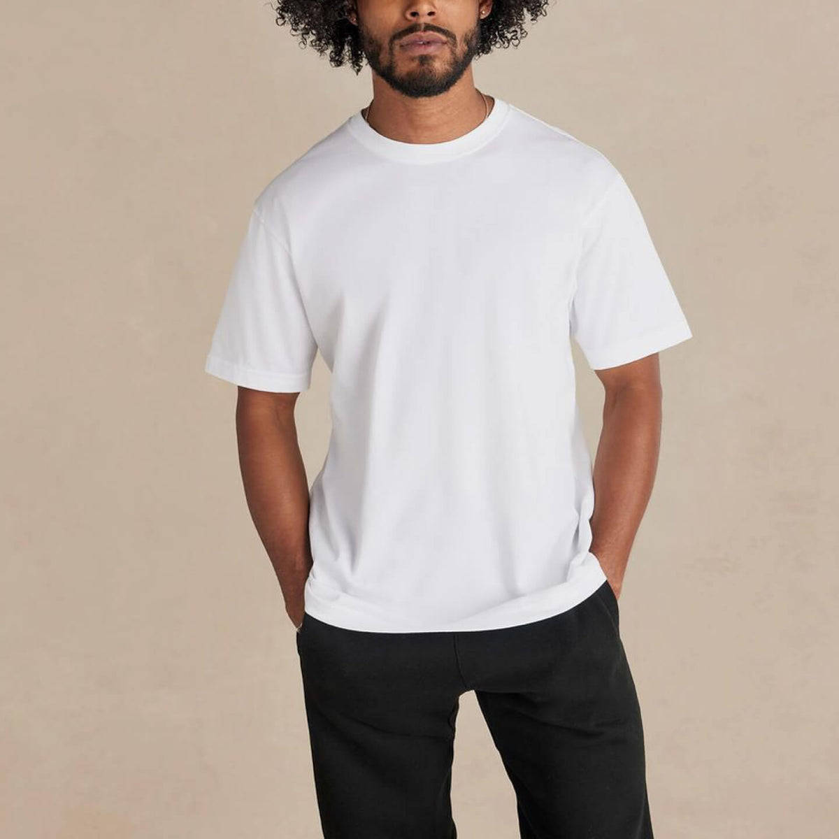 llrule Supima Essentials Tee #white img_1