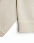Form Organic Quarter Zip in Parchment, women's silhouette and fabric detail