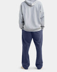 LLRULE Pulse Organic French Terry Pant in Eclipse, side angle