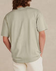 llrule Supima Basics Tee in Meadow, back view