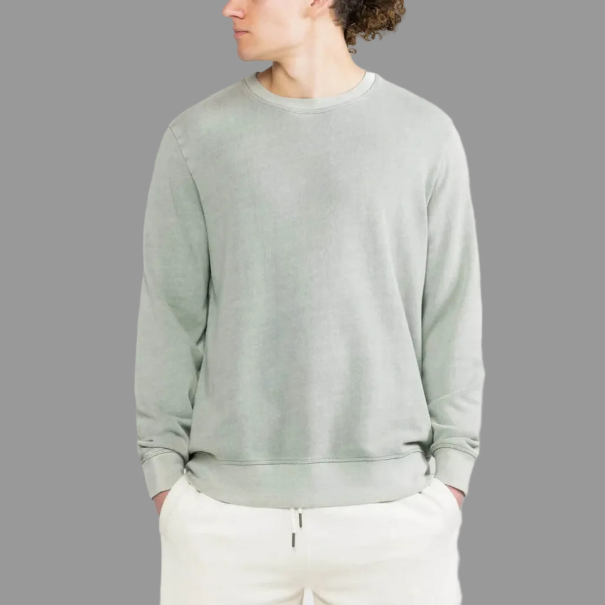 Form Organic French Terry Crew #Sage img_1