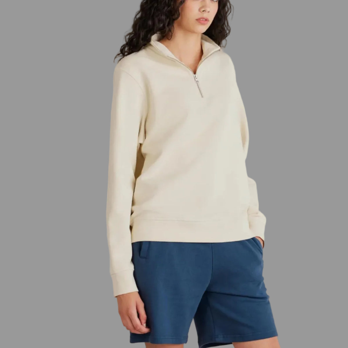 Form Organic Quarter Zip #Parchment img_2