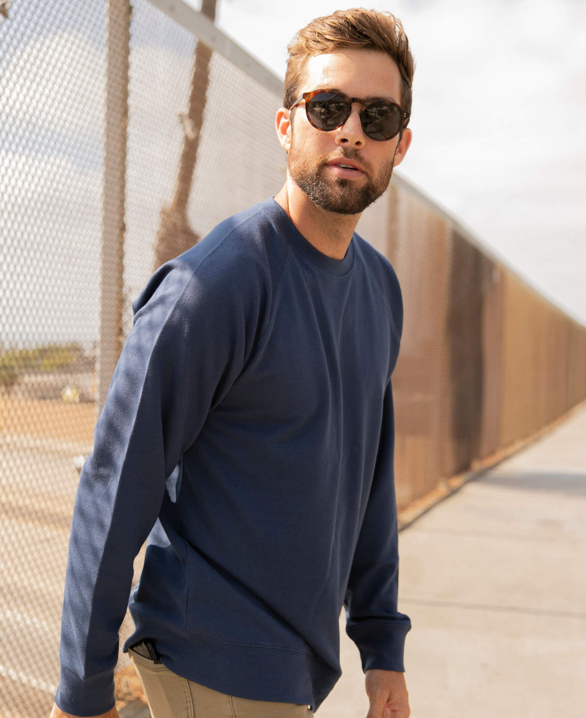 Lightweight Terry Crew #Indigo img_1